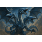 Blue-Eyes Ultimate Dragon with three … – Fantasy Gaming Playmat