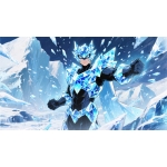A heroic illustration in Takahashi’s art – Abstract Gaming Playmat