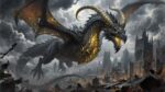 A majestic dragon artwork in Todd – Fantasy Gaming Playmat