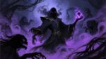 A shadow magic illustration in Daarken’s – Dark Gaming Playmat