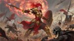 A war magic artwork in Steve – Fantasy Gaming Playmat