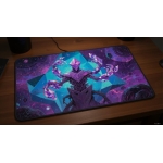 Custom gaming playmat design featuring artwork inspired by 'A cosmic entity illustration i...' in sci-fi style featuring b...