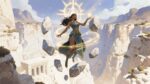 A divine magic illustration in Jana – Fantasy Gaming Playmat