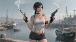 A hyperrealistic portrait in Bert Mon… – Portrait Gaming Playmat