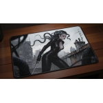 Custom gaming playmat design featuring artwork inspired by 'A deadly assassin artwork in D...' in urban style featuring re...