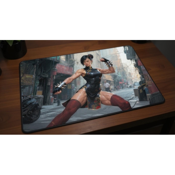 Custom gaming playmat design featuring artwork inspired by 'A hyperrealistic artwork in Ro...' in urban style optimized fo...