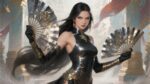 A hyperrealistic illustration in Alys… – Portrait Gaming Playmat