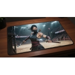 Custom gaming playmat design featuring artwork inspired by 'A photorealistic artwork in Ja...' optimized for landscape for...