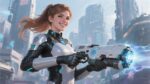 A hyperrealistic illustration in Stev… – Sci-Fi Gaming Playmat