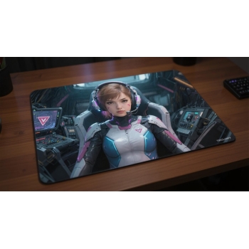 Custom gaming playmat design featuring artwork inspired by 'A photorealistic artwork in Ka...' in portrait style optimized...