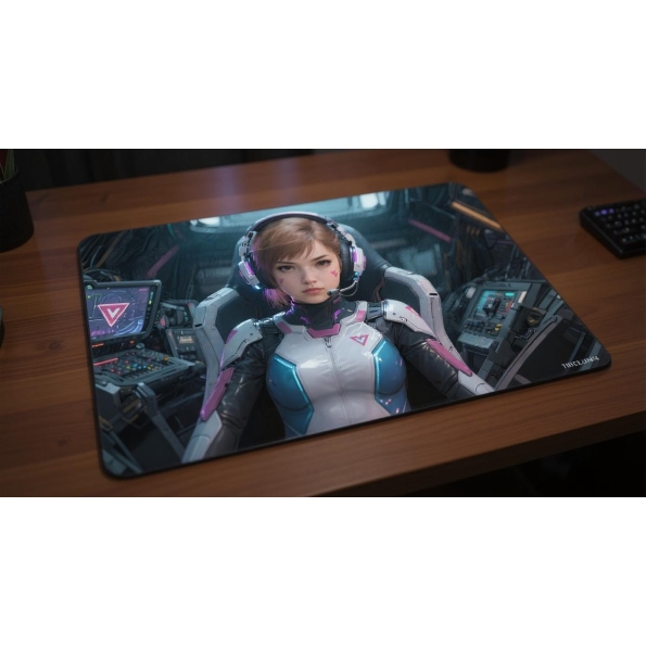 Custom gaming playmat design featuring artwork inspired by 'A photorealistic artwork in Ka...' in portrait style optimized...