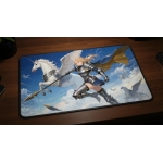 Custom gaming playmat design featuring a armor with knight in fantasy style optimized for landscape format created by Bozo...