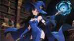 A seductive spellcaster illustration … – Fantasy Gaming Playmat