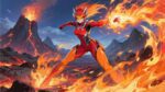 A fierce warrior artwork in Takahashi’s – Nature Gaming Playmat