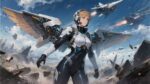 A warrior artwork in Takahashi’s art – Portrait Gaming Playmat