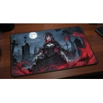 Custom gaming playmat design featuring a magic in fantasy style optimized for landscape format created by Bozo Egg