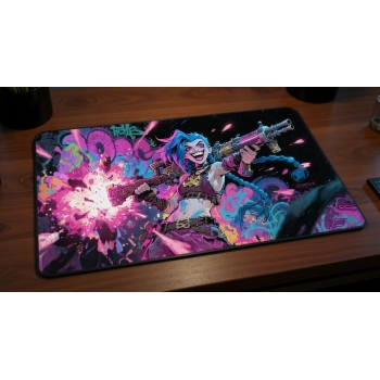 Custom gaming playmat design featuring artwork inspired by '**A dynamic fantasy artwork in...' in colorful style featuring...