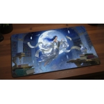Custom gaming playmat design featuring artwork inspired by 'Tamiyo's Moonlit Revelation A ...' in fantasy style featuring ...