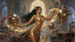 Saheeli’s Artifice Incarnate A gilded… – Animal Gaming Playmat