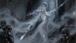 A ghostly gravure scene in Luis – Fantasy Gaming Playmat