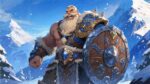 A heroic fantasy artwork in Riot – Nature Gaming Playmat