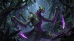 A alien horror artwork in Atey – Sci-Fi Gaming Playmat