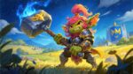 A magical knight illustration in Paul – Fantasy Gaming Playmat