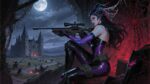 Widowmaker’s Crimson Web A predatory … – Dark Gaming Playmat