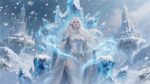 Jaina’s Frozen Throne A glacial gravure – Fantasy Gaming Playmat