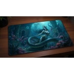 Custom gaming playmat design featuring a magic with queen in fantasy style optimized for landscape format created by Bozo Egg